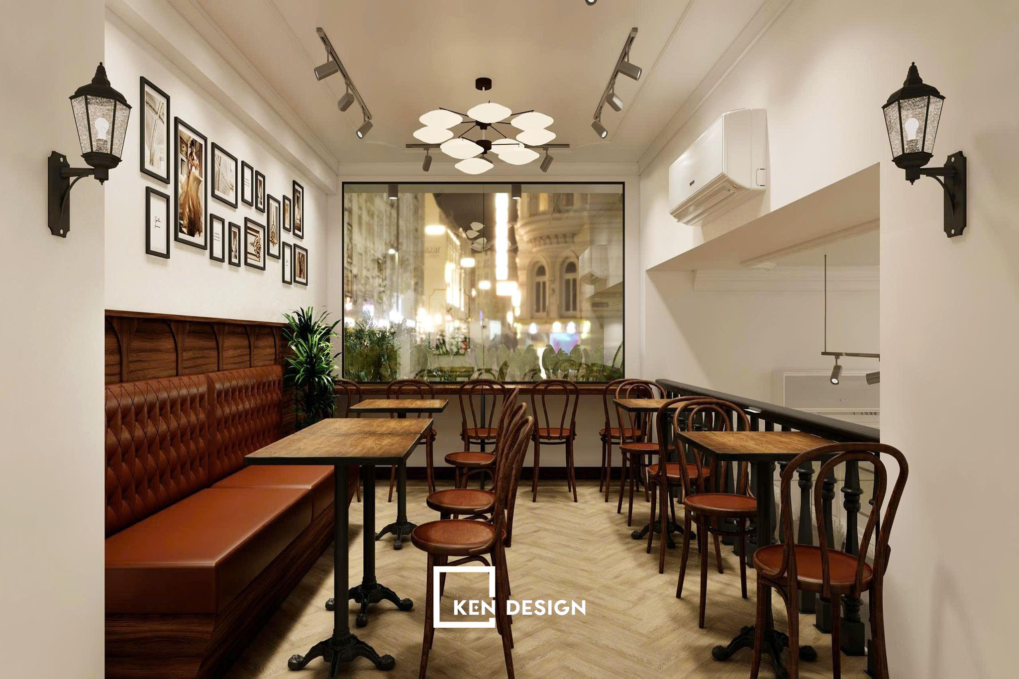 Thi công gác lửng cho quán cafe